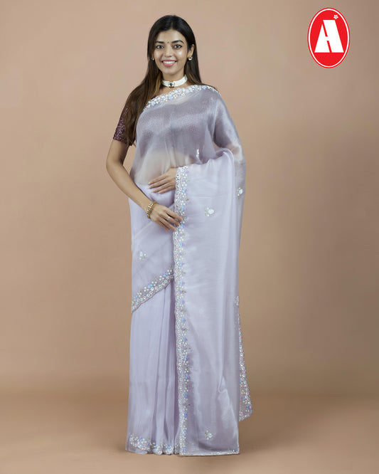 DESIGNER ARGANSA CUT WORK SAREE