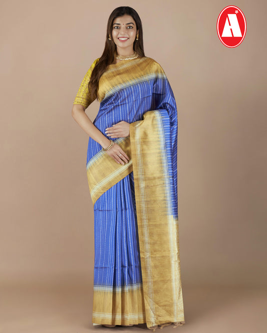 PRINTED SAREE CONTRAST PALLU